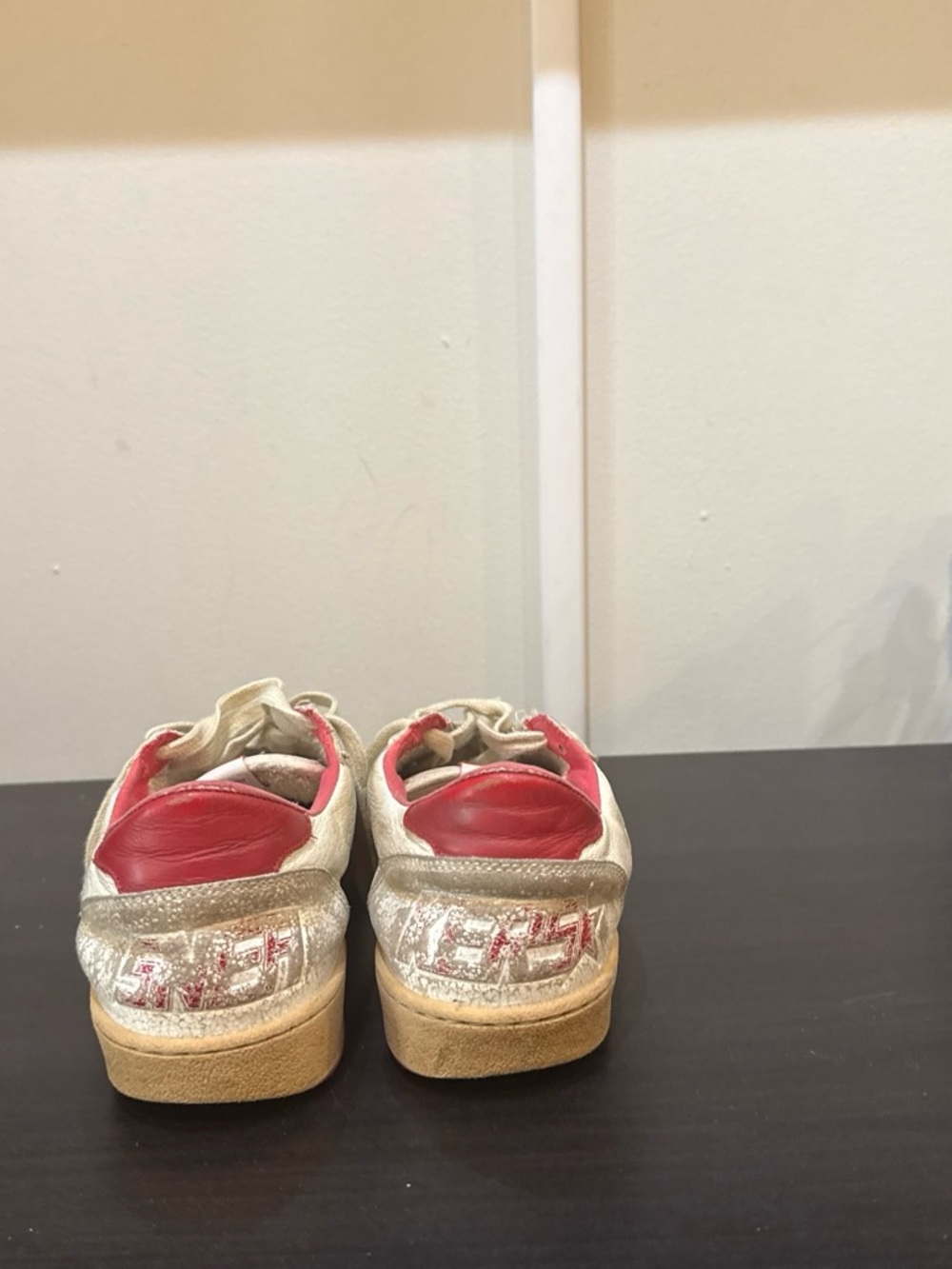 Golden Goose Kids White Sneakers with Red Star Accent - Picture 5 of 5